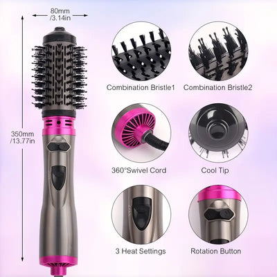 Hot Air Brush 3-in-1 Styler UAE – Hair Dryer Brush