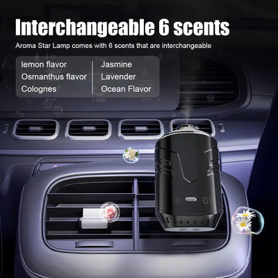 Car Air Freshener & Starry Sky Projector | Starts and Saturn Ceiling Light Freshener