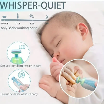 Rechargeable Electric Baby Nail Trimmer | Safe Nail Clipper for Infants