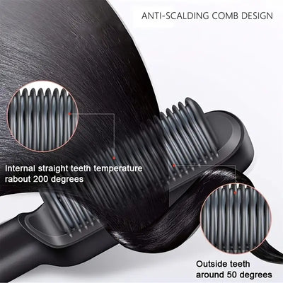 2 in 1 Best Hair Straightener Brush | Mini Hair Straightener Tool