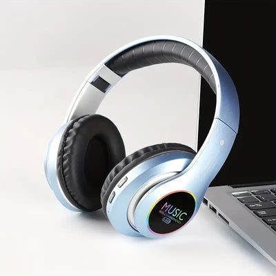 Wireless Headphones Lightweight Foldable with Mic & Hi-Fi Bass