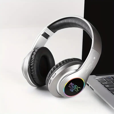 Wireless Headphones Lightweight Foldable with Mic & Hi-Fi Bass