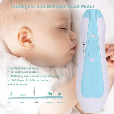Rechargeable Electric Baby Nail Trimmer | Safe Nail Clipper for Infants