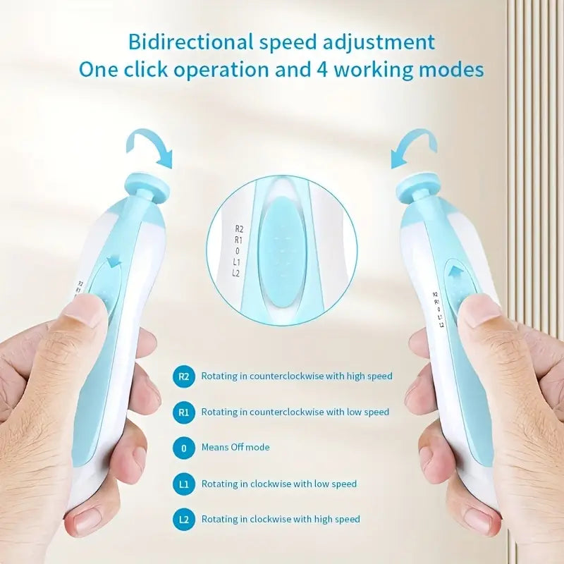 Rechargeable Electric Baby Nail Trimmer | Safe Nail Clipper for Infants