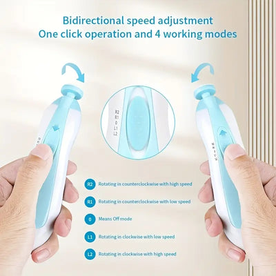 Rechargeable Electric Baby Nail Trimmer | Safe Nail Clipper for Infants