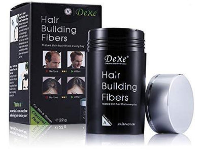Dexe Hair Building Fibers with Natural Hair Fibers Spray