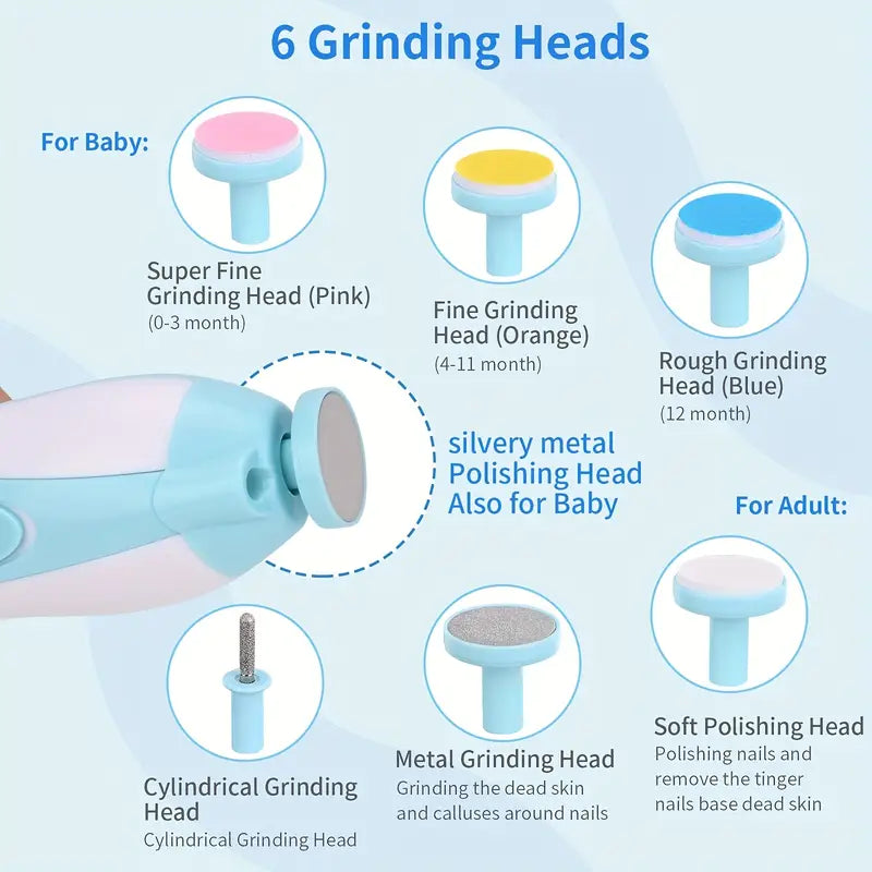 Rechargeable Electric Baby Nail Trimmer | Safe Nail Clipper for Infants